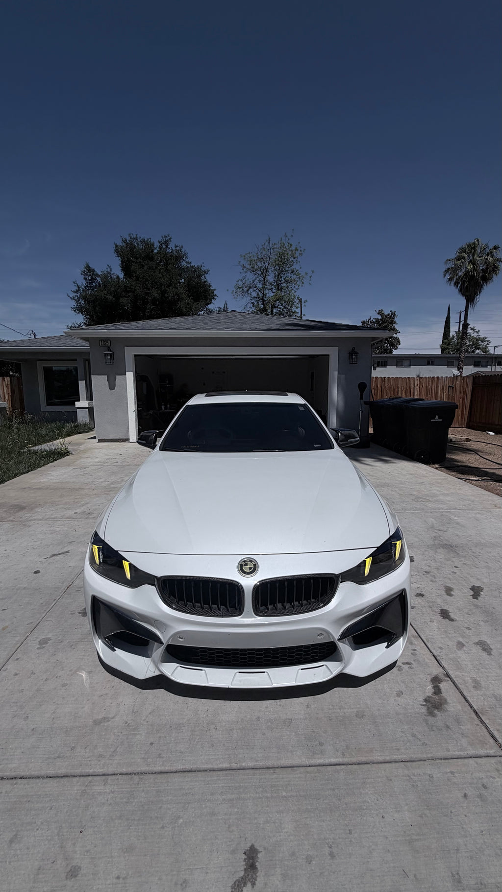 Snake Eye Style Yellow/White Color Switching LED Headlights - F80 M3 / F82 M4 / F32 4 Series Pre-LCI LED (2015-2017)