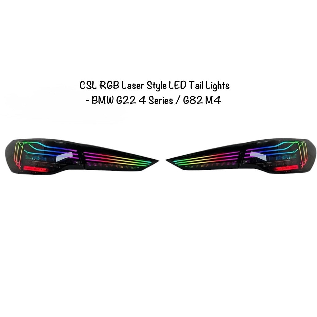 CSL RGB Laser Style LED Tail Lights - BMW G22 4 Series / G82 M4