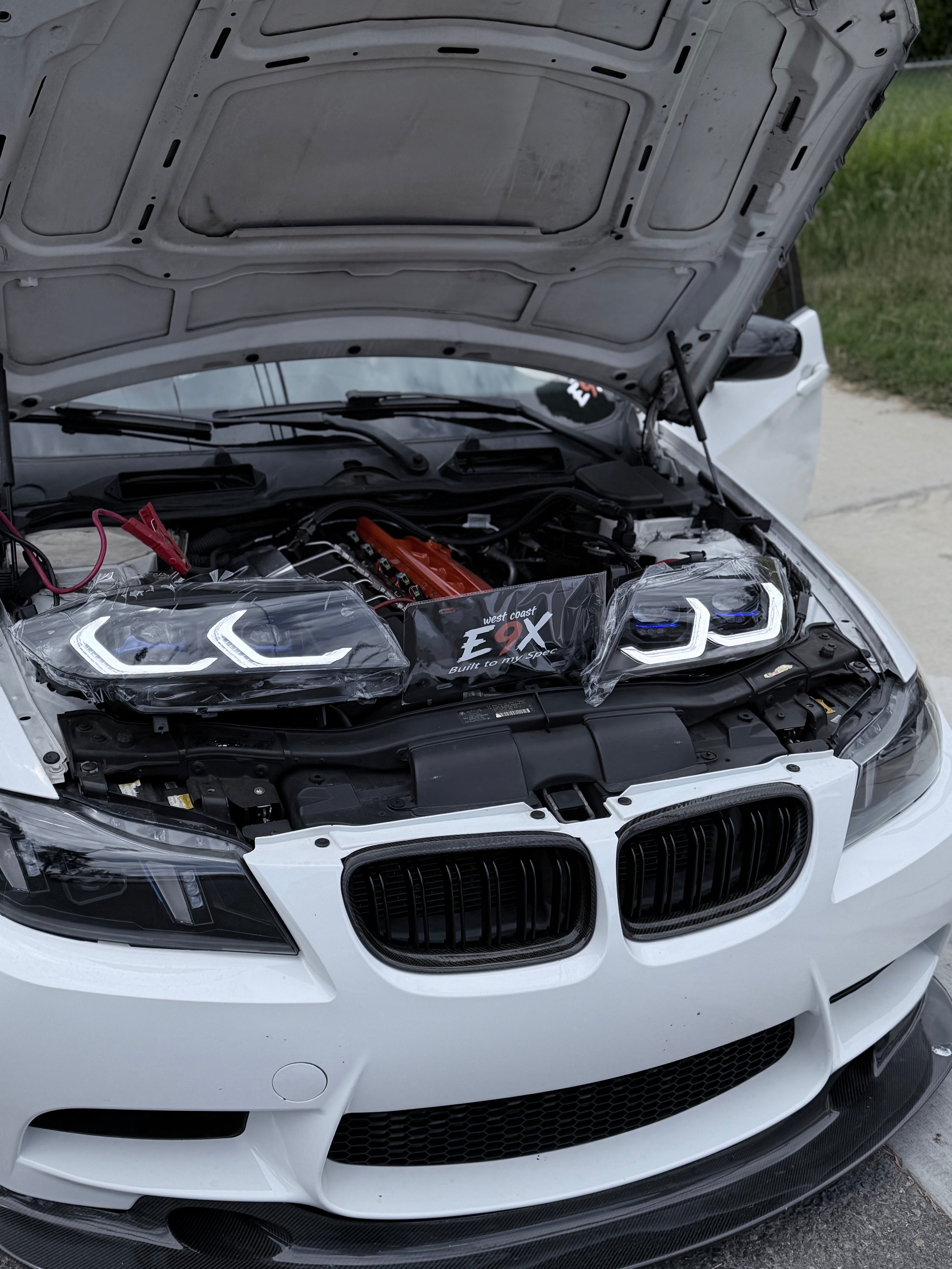 BMW E90 3 series Dual Color Switch Laser Style headlights