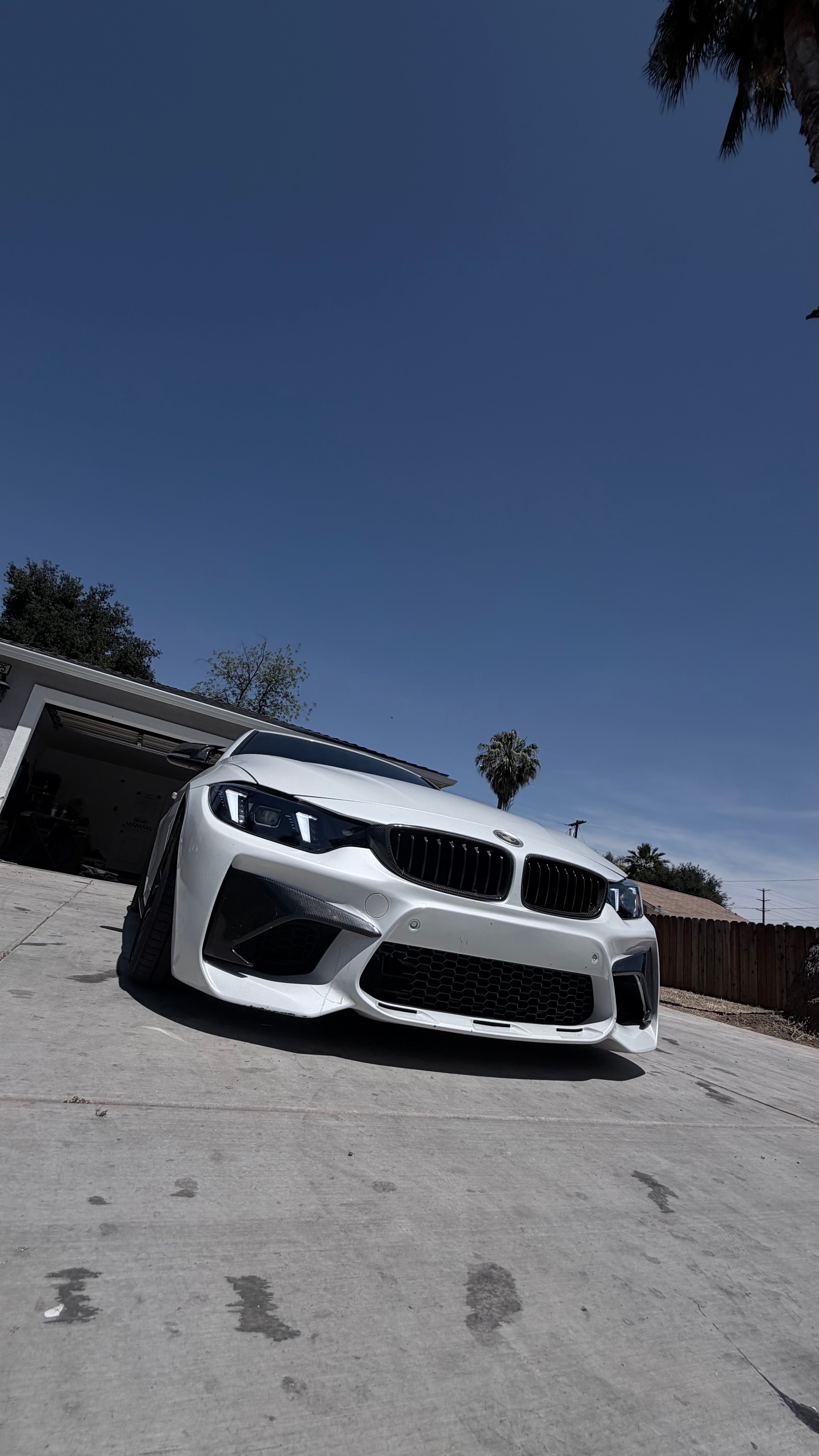 Snake Eye Style Yellow/White Color Switching LED Headlights - F80 M3 / F82 M4 / F32 4 Series Pre-LCI LED (2015-2017)