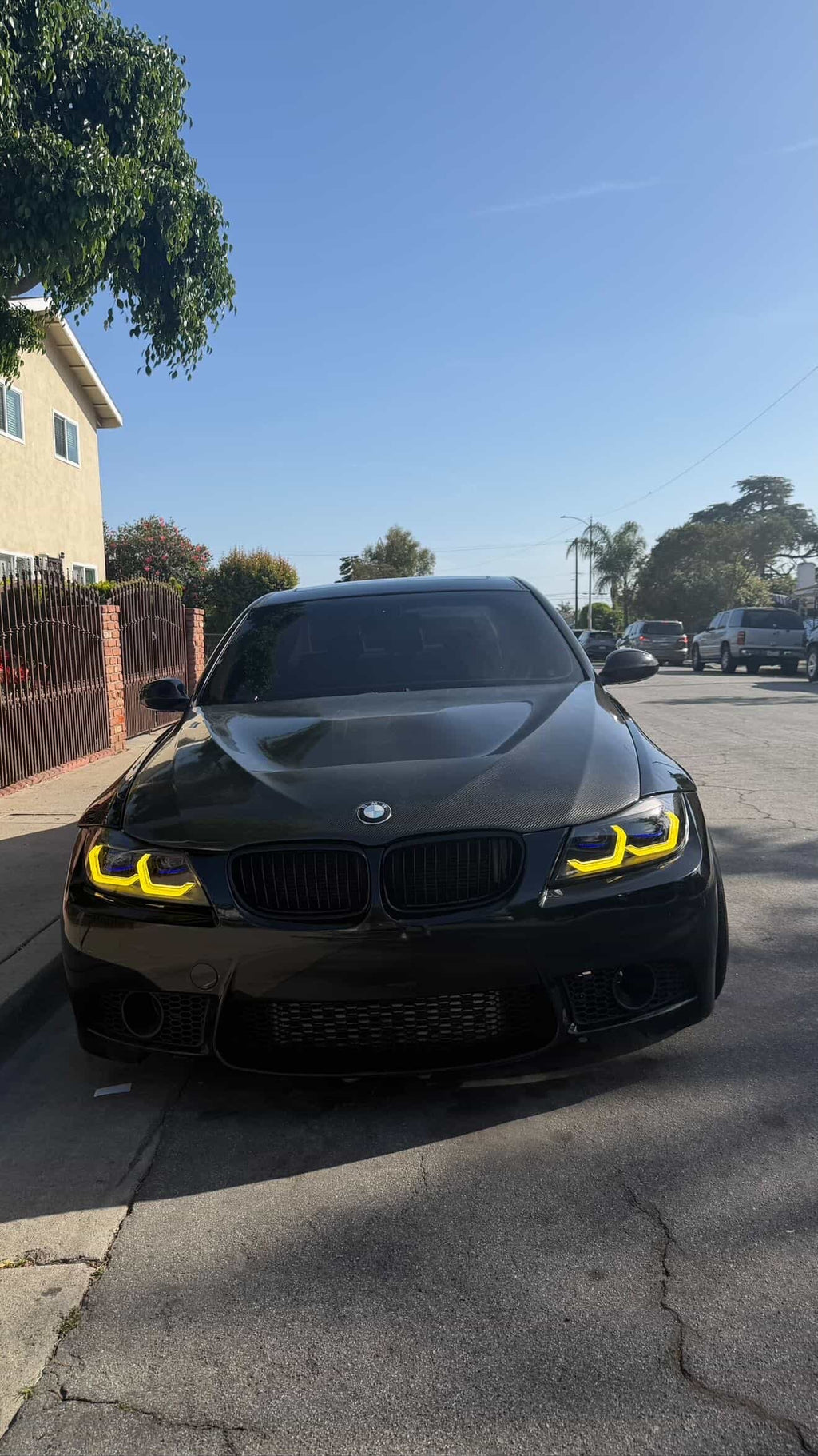 BMW E90 3 series Dual Color Switch Laser Style headlights