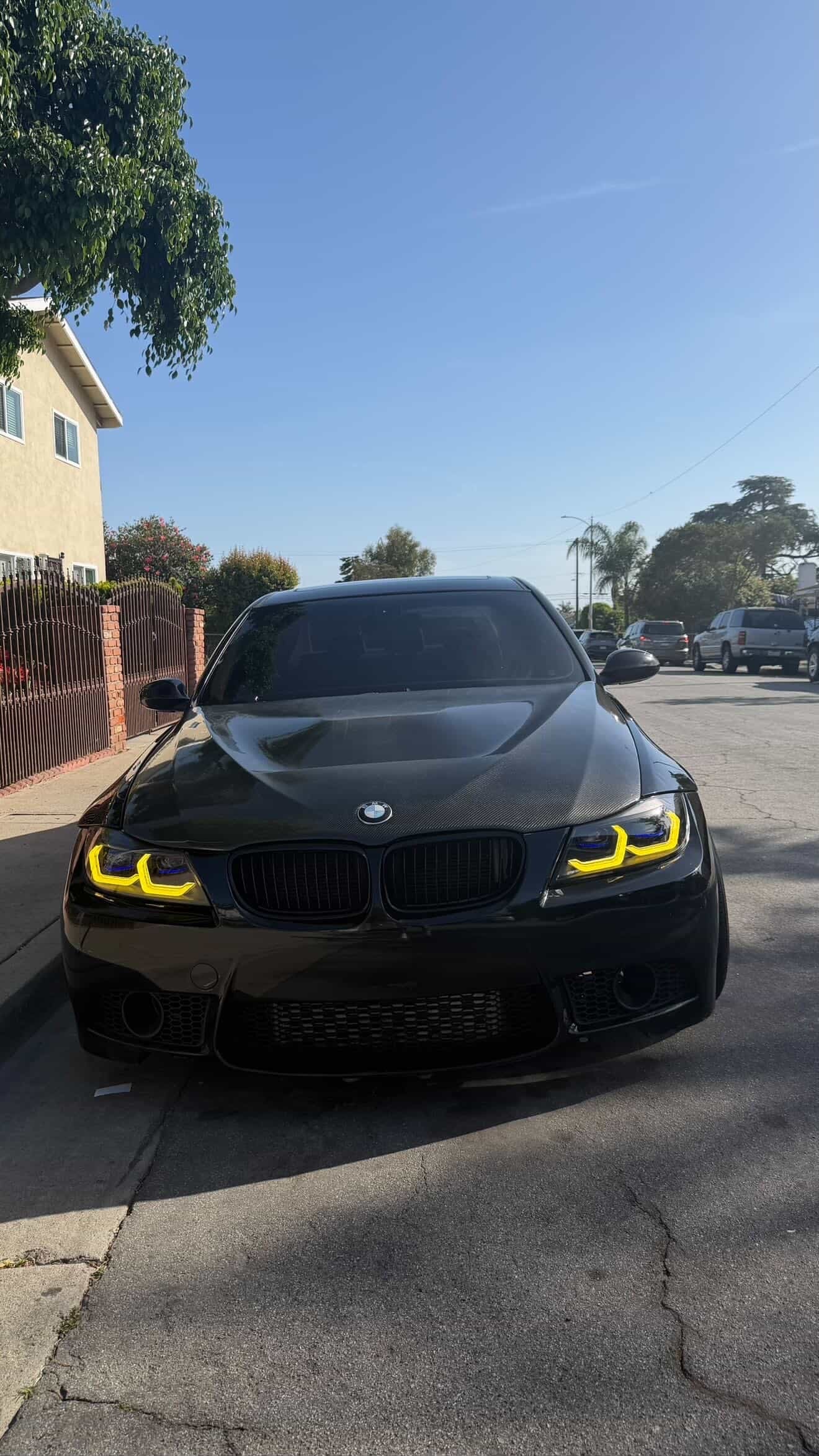 BMW E90 3 series Dual Color Switch Laser Style headlights
