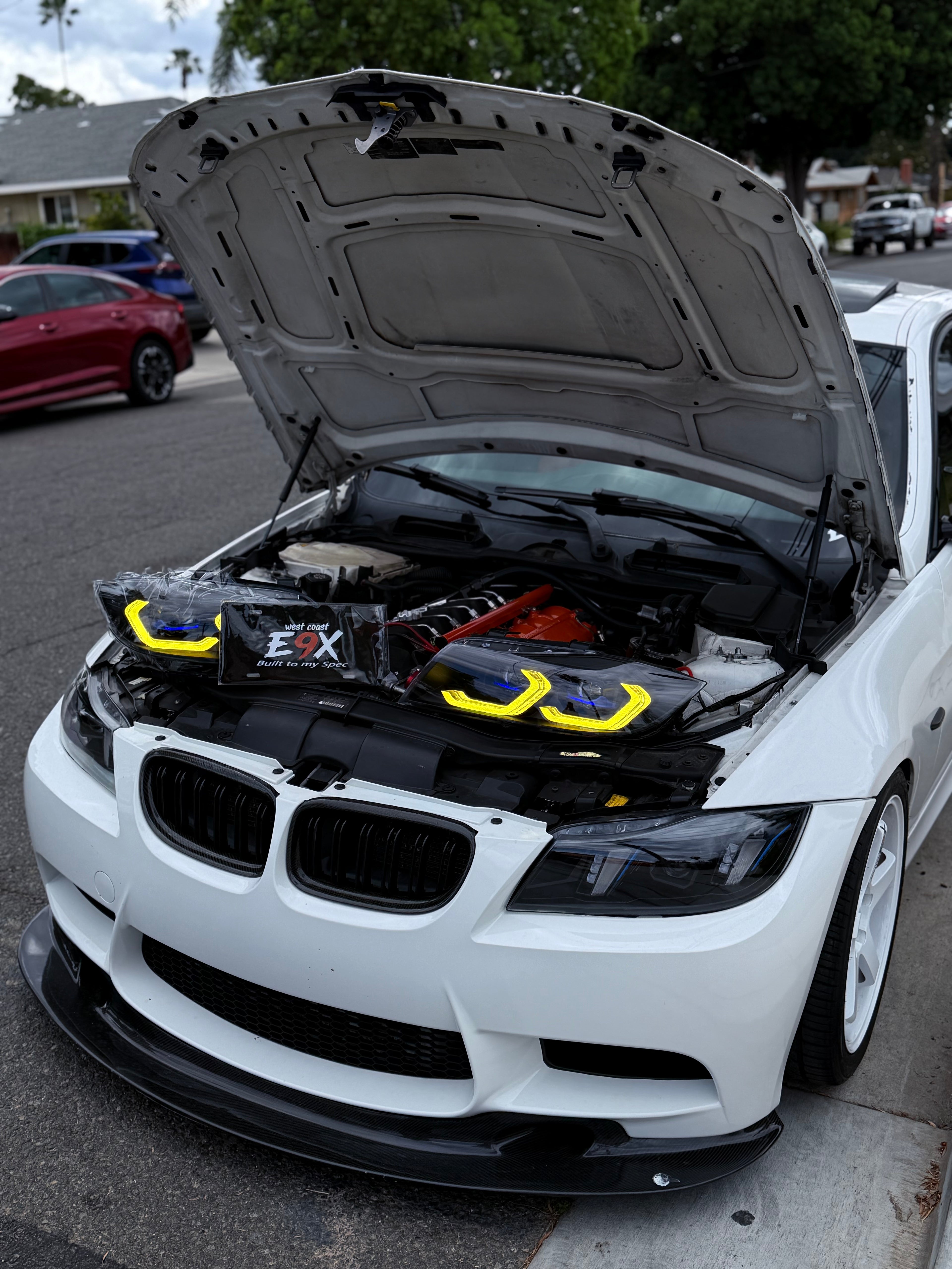 BMW E90 3 series Dual Color Switch Laser Style headlights