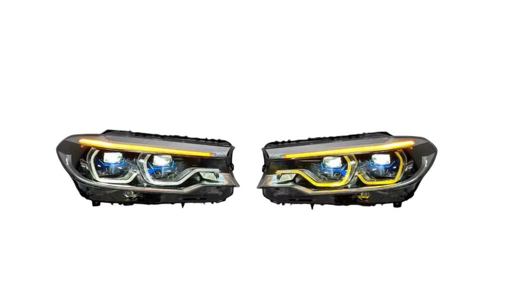 BMW F90 M5 G30 5 SERIES OEM STYLE HEADLIGHT CSL YELLOW/WHITE 2018 - 2020
